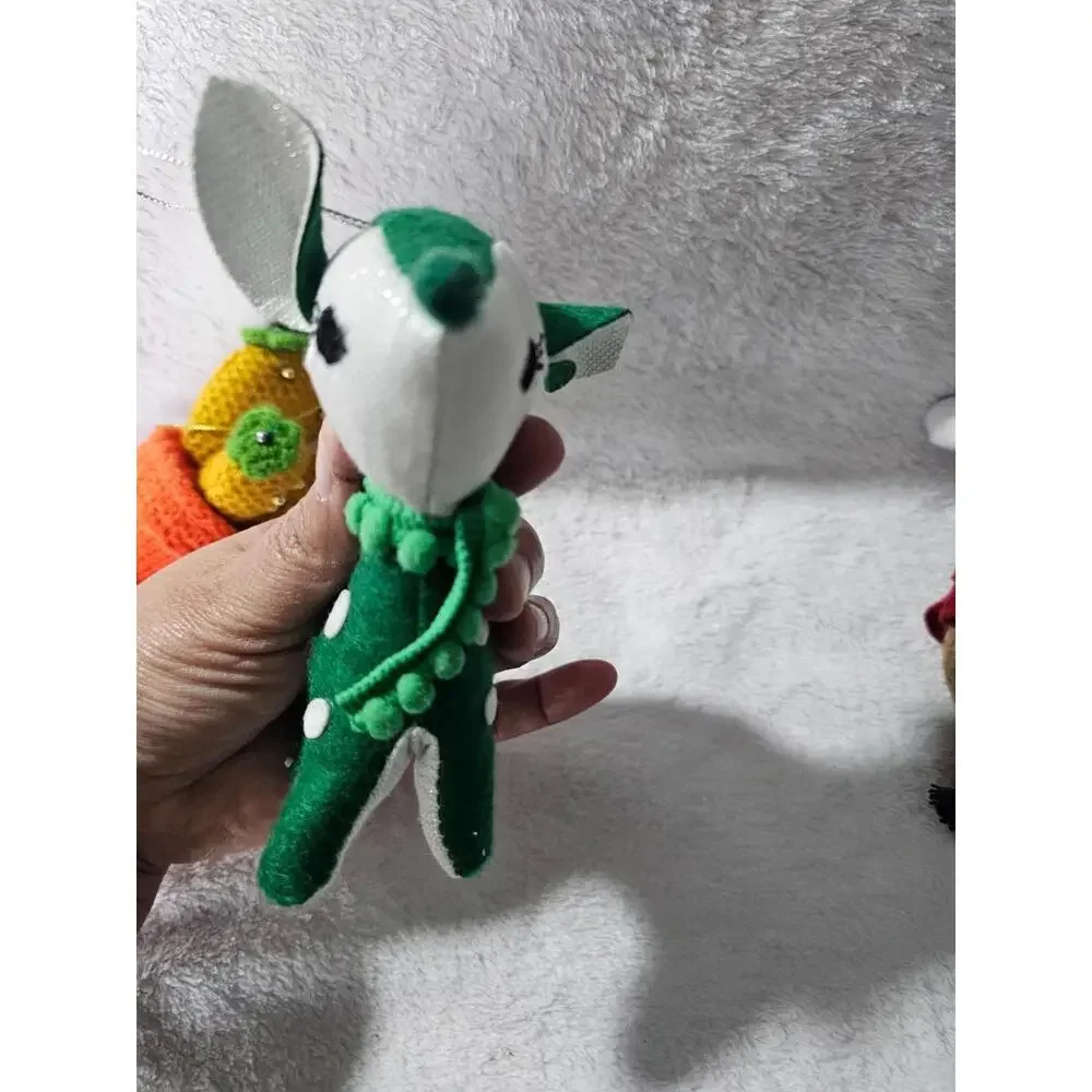 (3 pc) New Target Ornament Plush Horse Succulent Cactus Reindeer Different Sizes